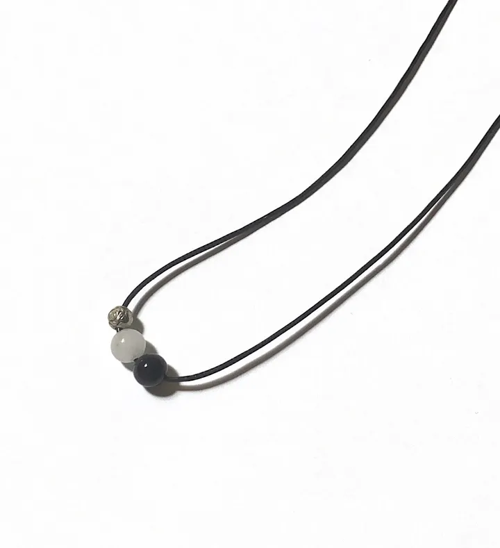 심플 스톤 천연가죽 원석목걸이 <3 simple stone necklace 상세 이미지 4