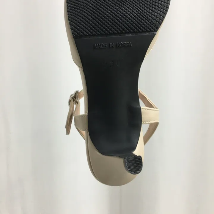 [국산수제화] 5cm,7cm 스틸레토 T 스트랩 슬링백힐 225mm~255mm 상세 이미지 18