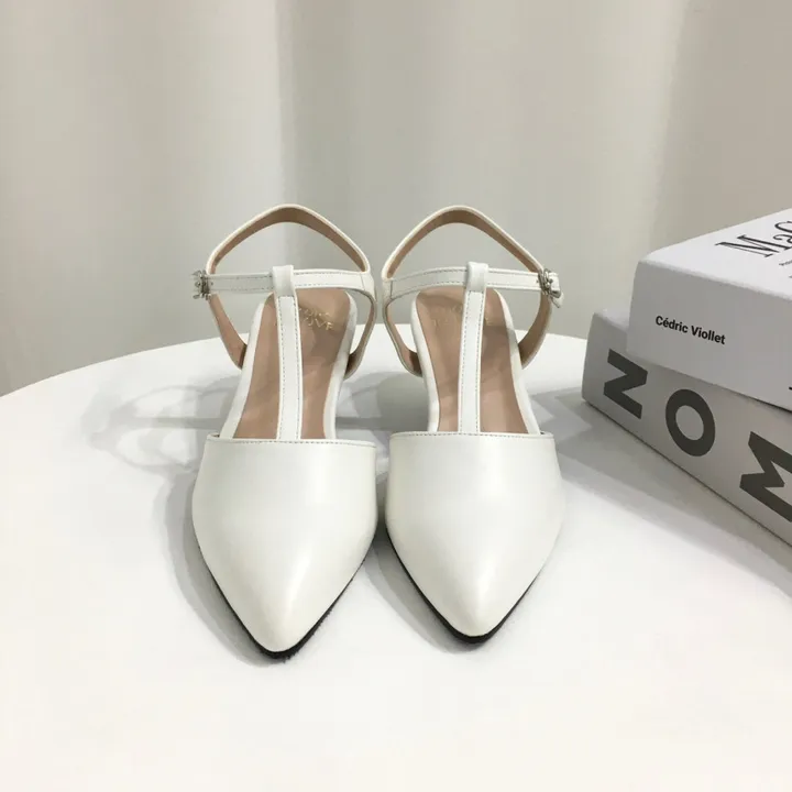 [국산수제화] 5cm,7cm 스틸레토 T 스트랩 슬링백힐 225mm~255mm 상세 이미지 19