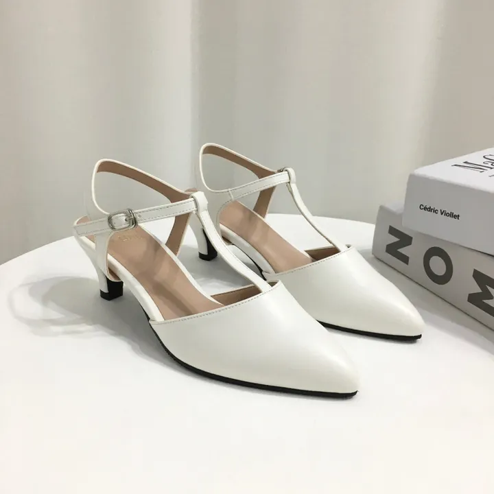 [국산수제화] 5cm,7cm 스틸레토 T 스트랩 슬링백힐 225mm~255mm 상세 이미지 20