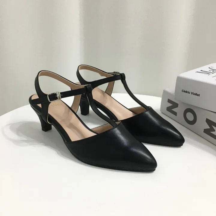 [국산수제화] 5cm,7cm 스틸레토 T 스트랩 슬링백힐 225mm~255mm 상세 이미지 44