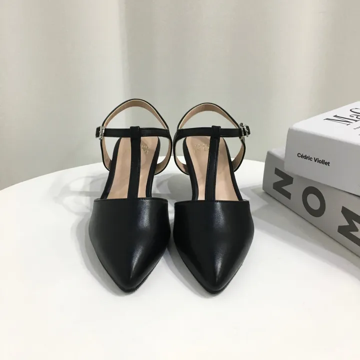 [국산수제화] 5cm,7cm 스틸레토 T 스트랩 슬링백힐 225mm~255mm 상세 이미지 43