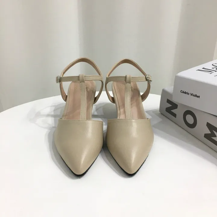 [국산수제화] 5cm,7cm 스틸레토 T 스트랩 슬링백힐 225mm~255mm 상세 이미지 27