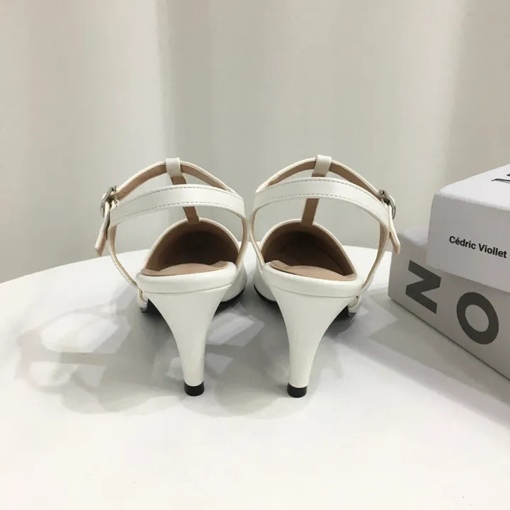 [국산수제화] 5cm,7cm 스틸레토 T 스트랩 슬링백힐 225mm~255mm 상세 이미지 54
