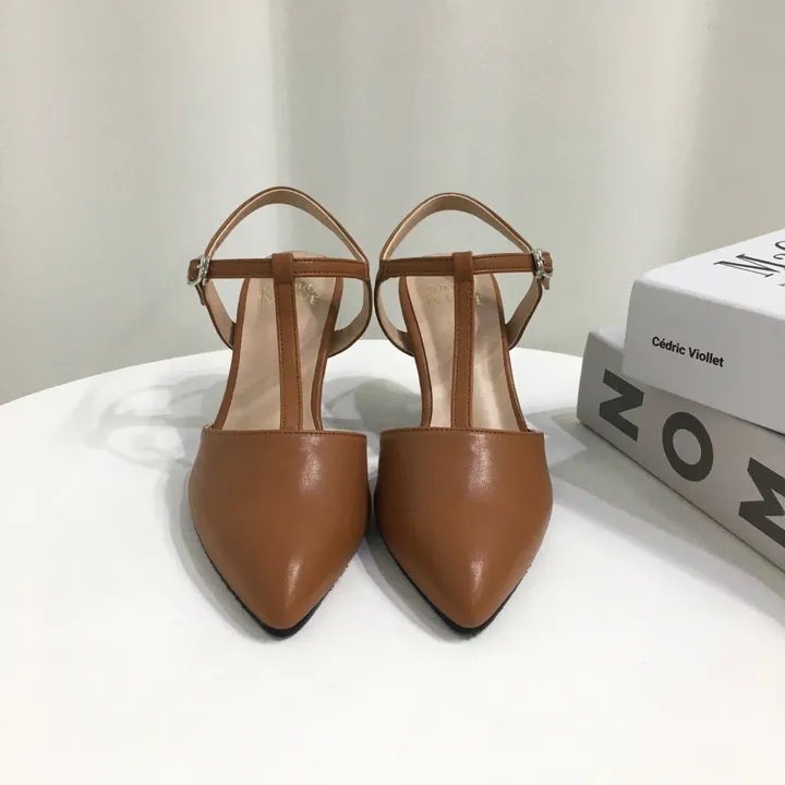 [국산수제화] 5cm,7cm 스틸레토 T 스트랩 슬링백힐 225mm~255mm 상세 이미지 63