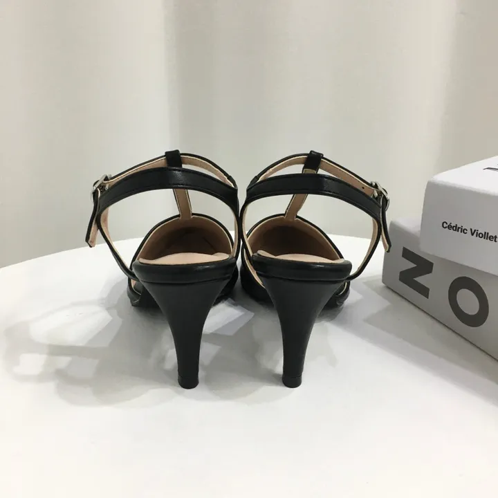 [국산수제화] 5cm,7cm 스틸레토 T 스트랩 슬링백힐 225mm~255mm 상세 이미지 74