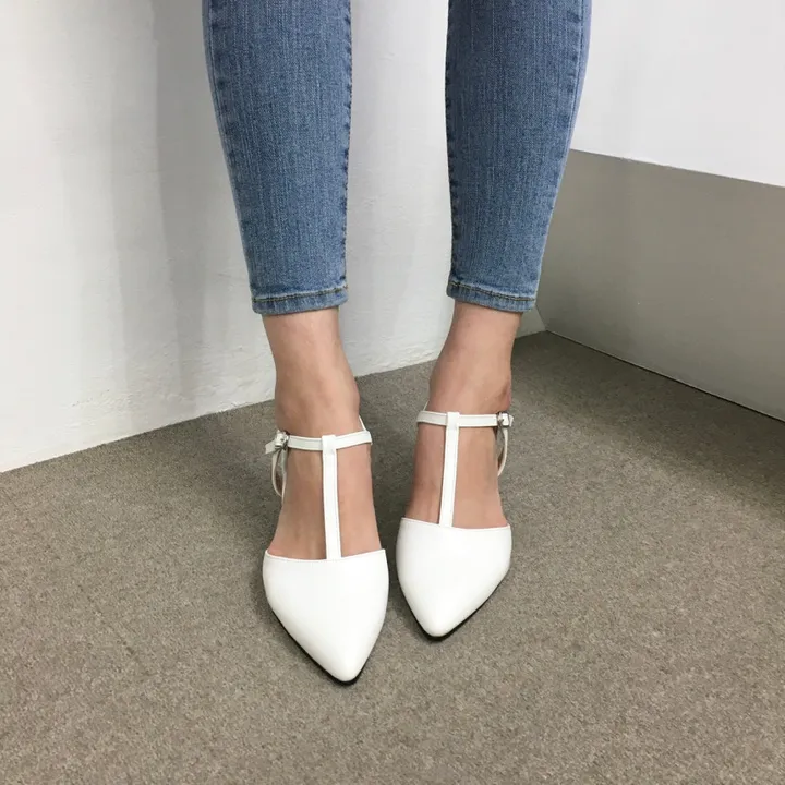 [국산수제화] 5cm,7cm 스틸레토 T 스트랩 슬링백힐 225mm~255mm 상세 이미지 23