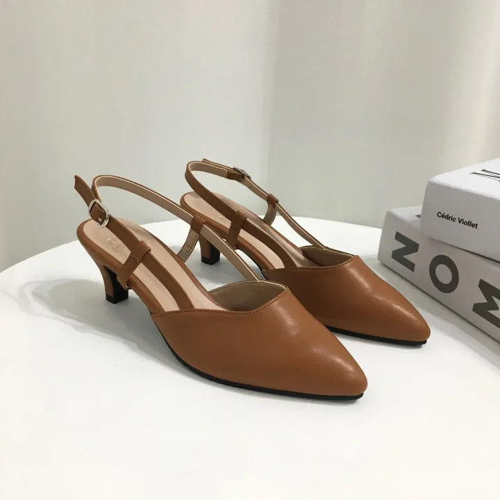 [국산수제화] 5cm,7cm 스틸레토 사이드 스트랩 슬링백힐 225mm~255mm 상세 이미지 36
