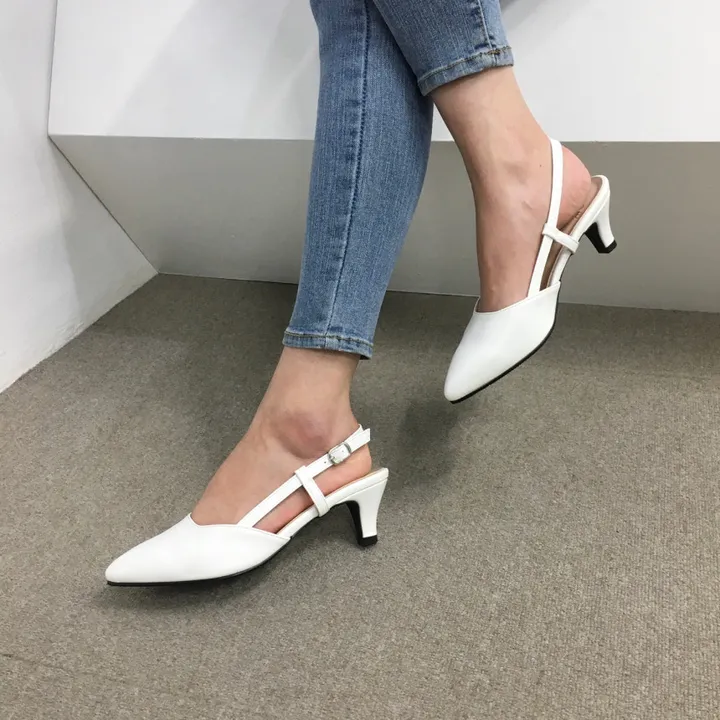 [국산수제화] 5cm,7cm 스틸레토 사이드 스트랩 슬링백힐 225mm~255mm 상세 이미지 26