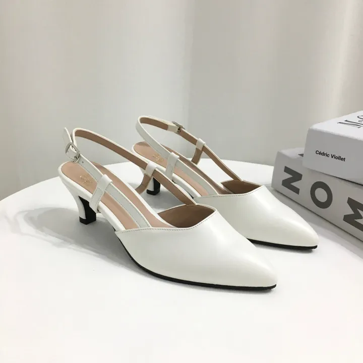 [국산수제화] 5cm,7cm 스틸레토 사이드 스트랩 슬링백힐 225mm~255mm 상세 이미지 20