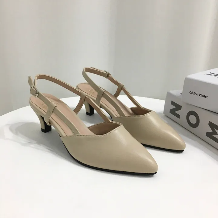 [국산수제화] 5cm,7cm 스틸레토 사이드 스트랩 슬링백힐 225mm~255mm 상세 이미지 28