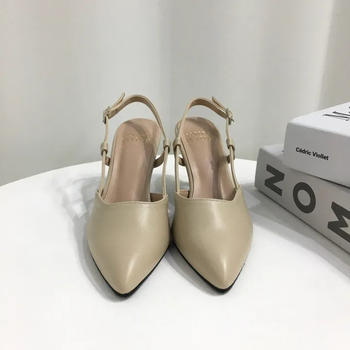 [국산수제화] 5cm,7cm 스틸레토 사이드 스트랩 슬링백힐 225mm~255mm 상세 이미지 58