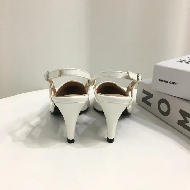 [국산수제화] 5cm,7cm 스틸레토 사이드 스트랩 슬링백힐 225mm~255mm 상세 이미지 53