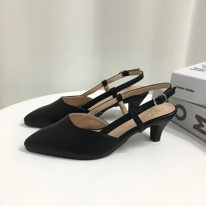 [국산수제화] 5cm,7cm 스틸레토 사이드 스트랩 슬링백힐 225mm~255mm 상세 이미지 45