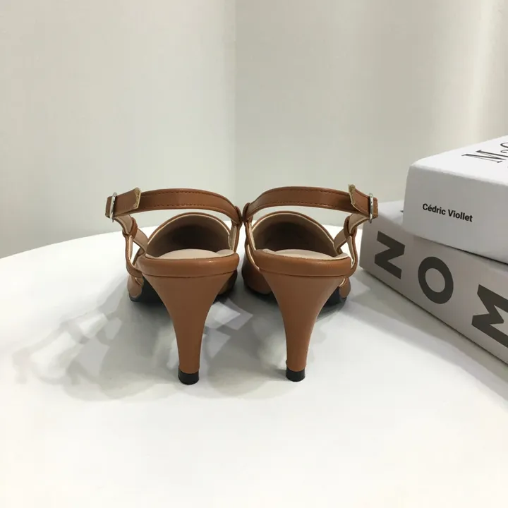 [국산수제화] 5cm,7cm 스틸레토 사이드 스트랩 슬링백힐 225mm~255mm 상세 이미지 69