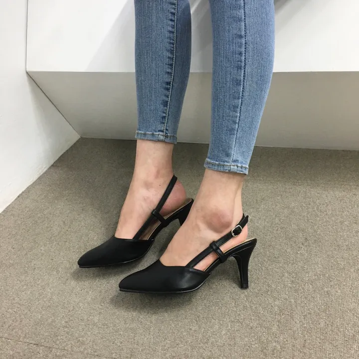 [국산수제화] 5cm,7cm 스틸레토 사이드 스트랩 슬링백힐 225mm~255mm 상세 이미지 80