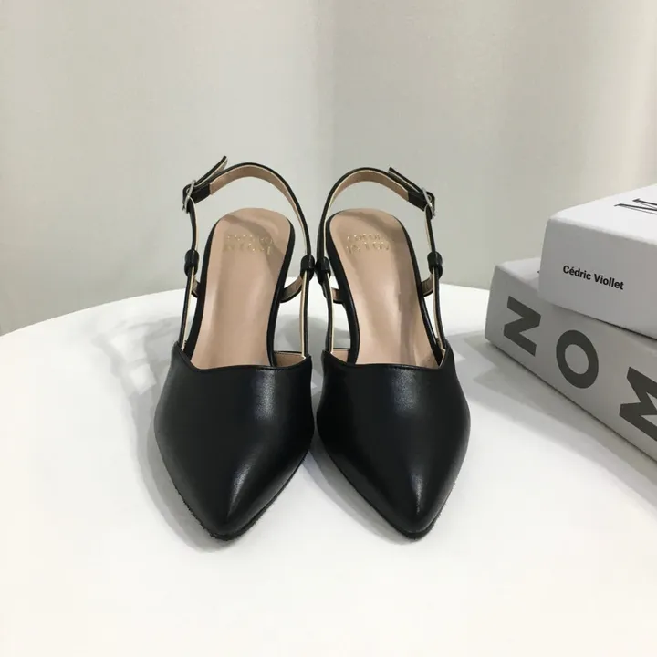 [국산수제화] 5cm,7cm 스틸레토 사이드 스트랩 슬링백힐 225mm~255mm 상세 이미지 74