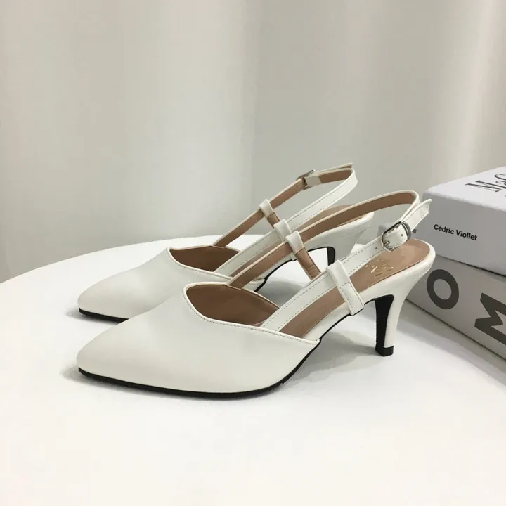 [국산수제화] 5cm,7cm 스틸레토 사이드 스트랩 슬링백힐 225mm~255mm 상세 이미지 52