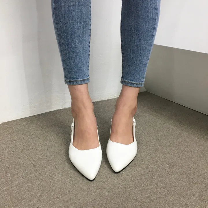 [국산수제화] 5cm,7cm 스틸레토 사이드 스트랩 슬링백힐 225mm~255mm 상세 이미지 23