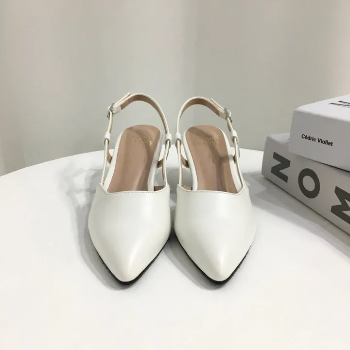 [국산수제화] 5cm,7cm 스틸레토 사이드 스트랩 슬링백힐 225mm~255mm 상세 이미지 19