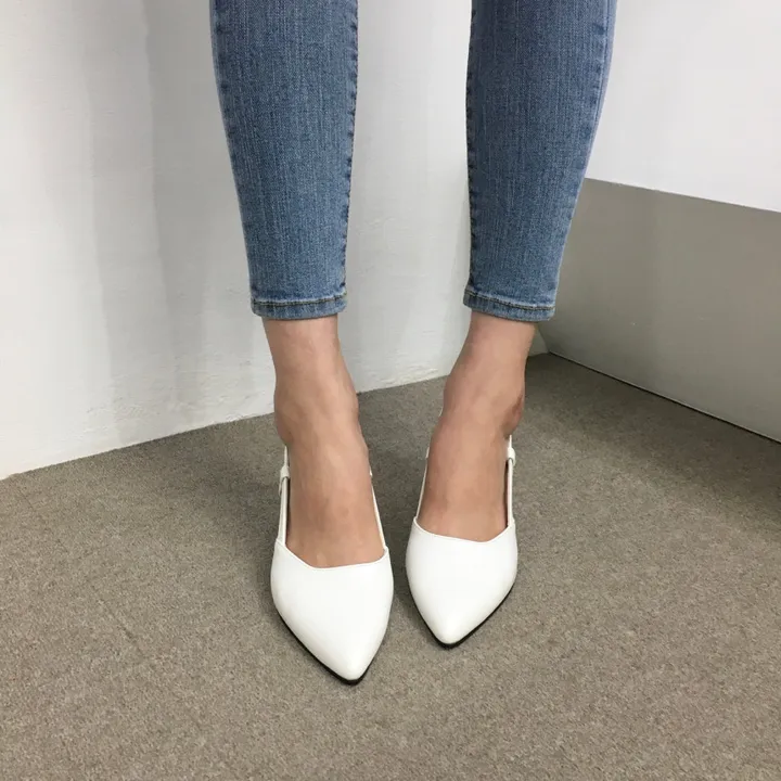 [국산수제화] 5cm,7cm 스틸레토 사이드 스트랩 슬링백힐 225mm~255mm 상세 이미지 54