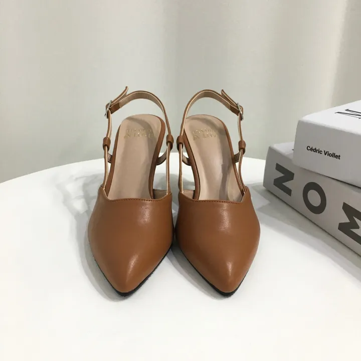 [국산수제화] 5cm,7cm 스틸레토 사이드 스트랩 슬링백힐 225mm~255mm 상세 이미지 66