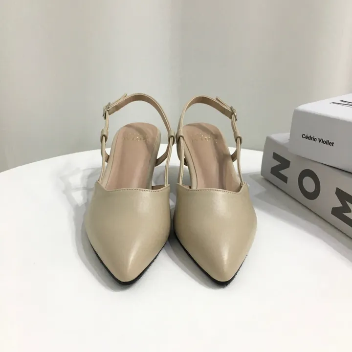 [국산수제화] 5cm,7cm 스틸레토 사이드 스트랩 슬링백힐 225mm~255mm 상세 이미지 27