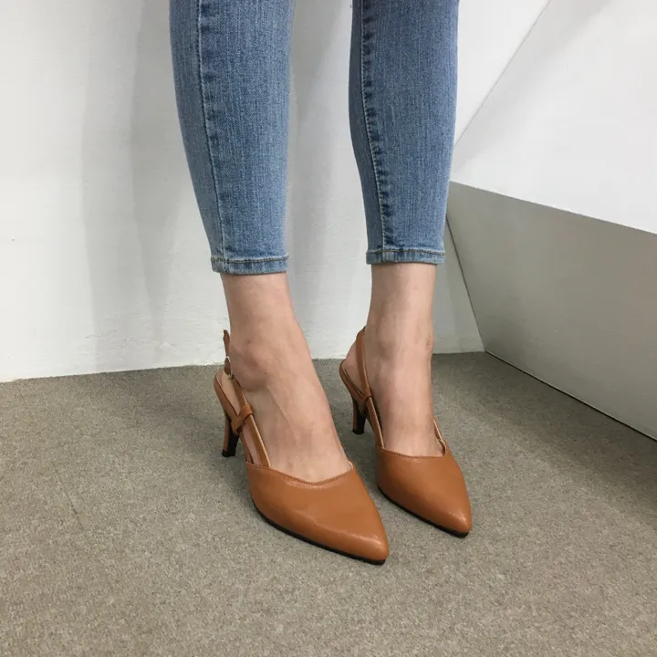 [국산수제화] 5cm,7cm 스틸레토 사이드 스트랩 슬링백힐 225mm~255mm 상세 이미지 71