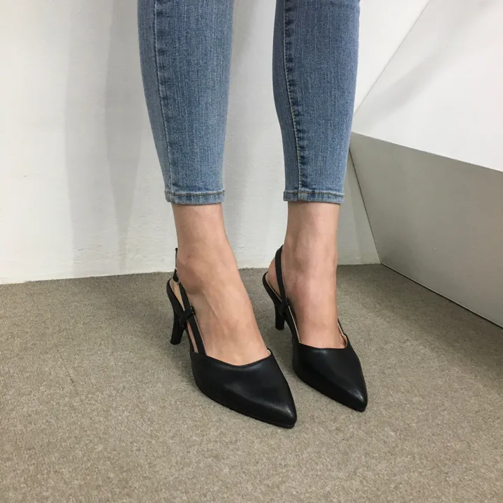 [국산수제화] 5cm,7cm 스틸레토 사이드 스트랩 슬링백힐 225mm~255mm 상세 이미지 79