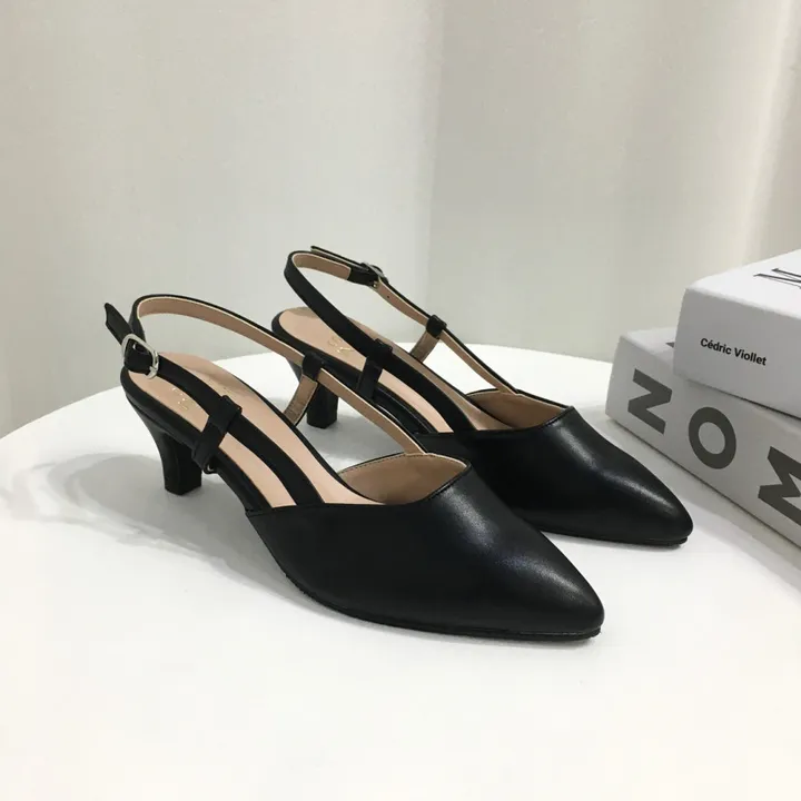 [국산수제화] 5cm,7cm 스틸레토 사이드 스트랩 슬링백힐 225mm~255mm 상세 이미지 44