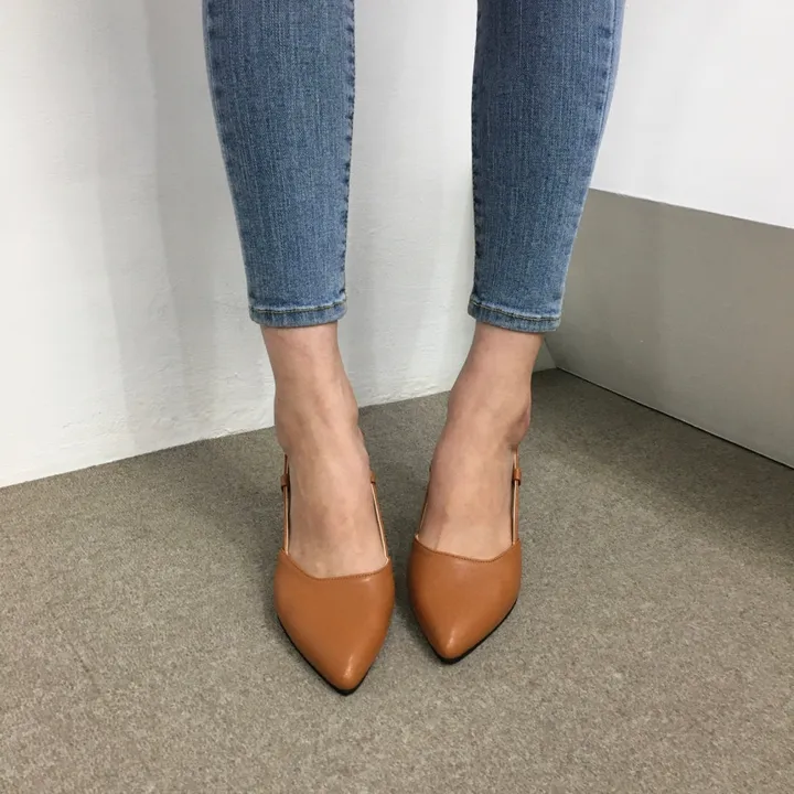 [국산수제화] 5cm,7cm 스틸레토 사이드 스트랩 슬링백힐 225mm~255mm 상세 이미지 70