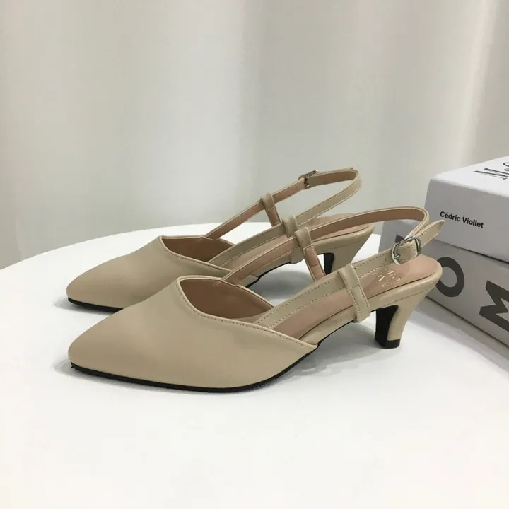 [국산수제화] 5cm,7cm 스틸레토 사이드 스트랩 슬링백힐 225mm~255mm 상세 이미지 29