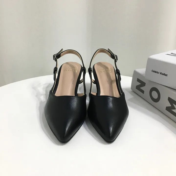 [국산수제화] 5cm,7cm 스틸레토 사이드 스트랩 슬링백힐 225mm~255mm 상세 이미지 43