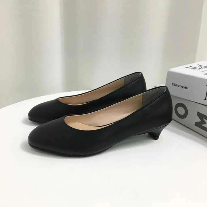 [당일배송/국산수제] 3cm,5cm,7cm 발편한 둥근코 베이직 펌프스 상세 이미지 19