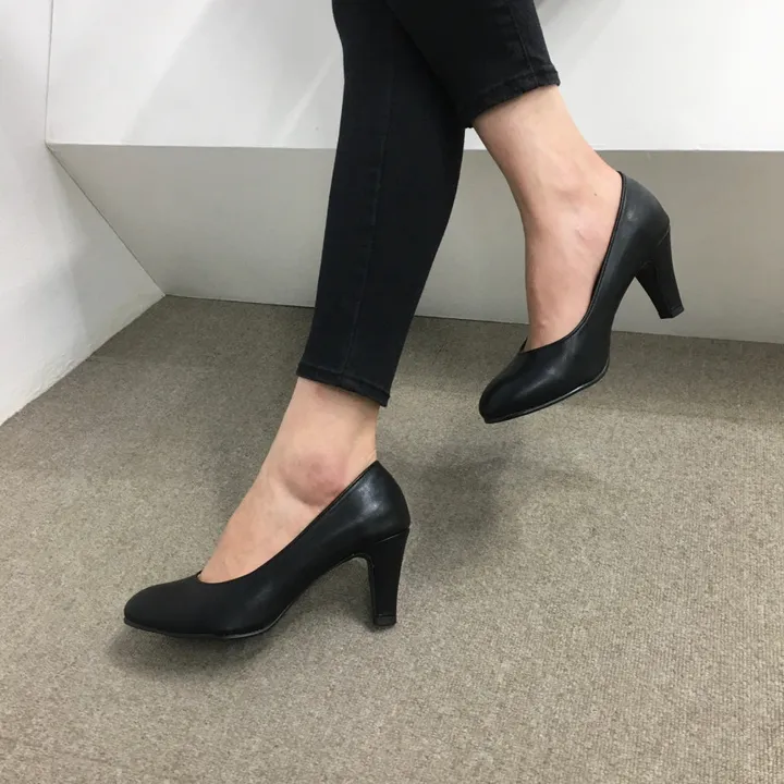 [당일배송/국산수제] 3cm,5cm,7cm 발편한 둥근코 베이직 펌프스 상세 이미지 32