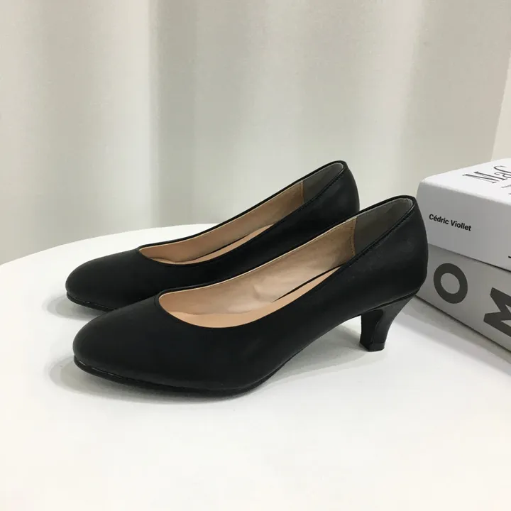 [당일배송/국산수제] 3cm,5cm,7cm 발편한 둥근코 베이직 펌프스 상세 이미지 27