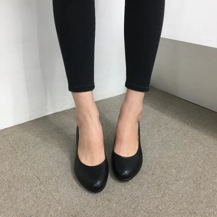 [당일배송/국산수제] 3cm,5cm,7cm 발편한 둥근코 베이직 펌프스 상세 이미지 21