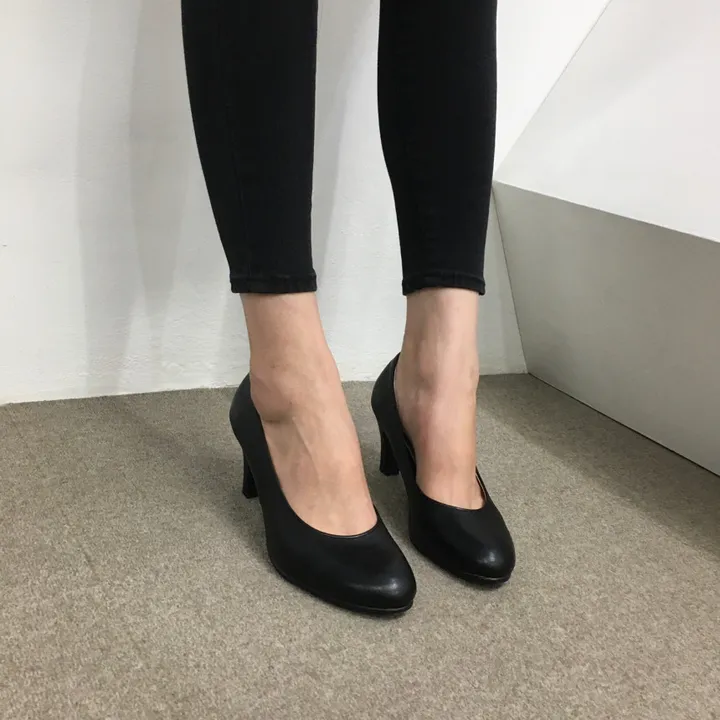 [당일배송/국산수제] 3cm,5cm,7cm 발편한 둥근코 베이직 펌프스 상세 이미지 30