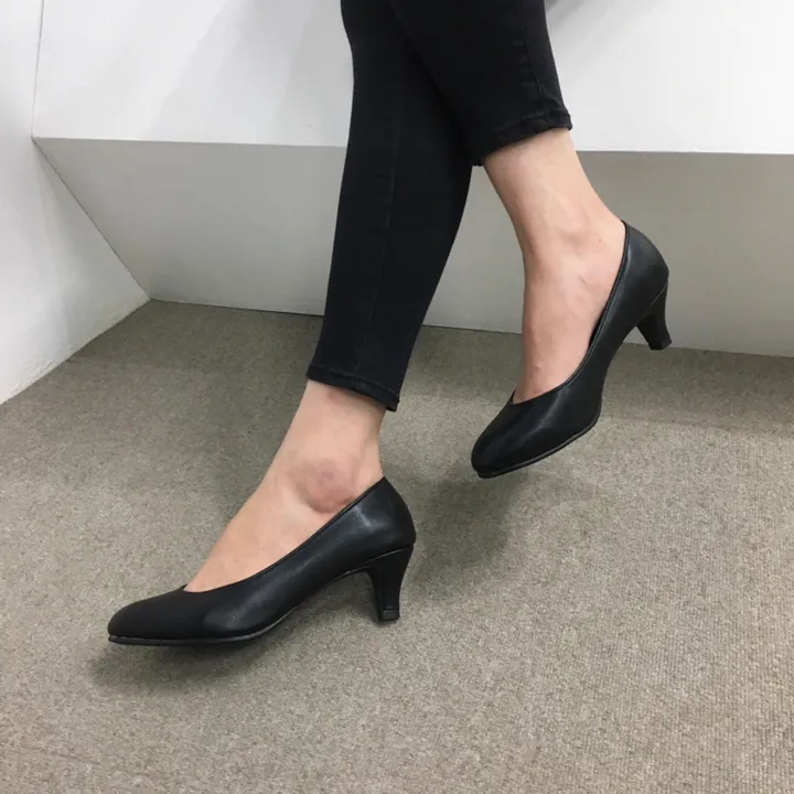 [당일배송/국산수제] 3cm,5cm,7cm 발편한 둥근코 베이직 펌프스 상세 이미지 24