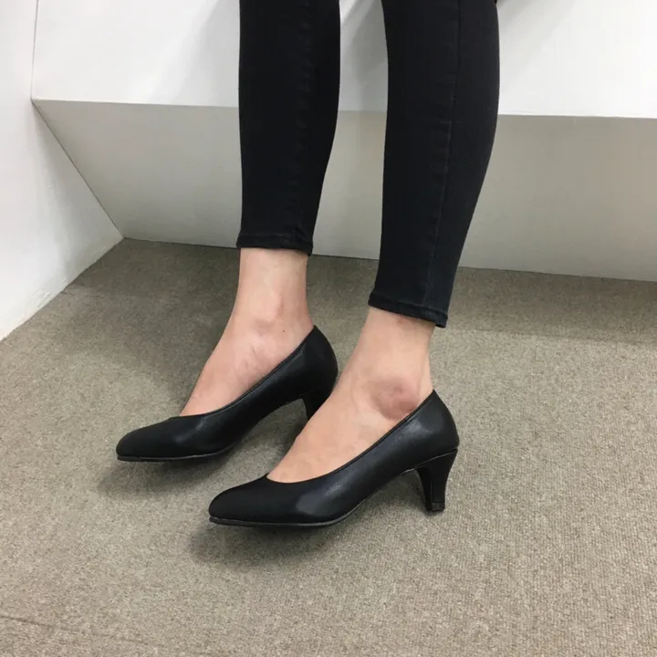 [당일배송/국산수제] 3cm,5cm,7cm 발편한 둥근코 베이직 펌프스 상세 이미지 23