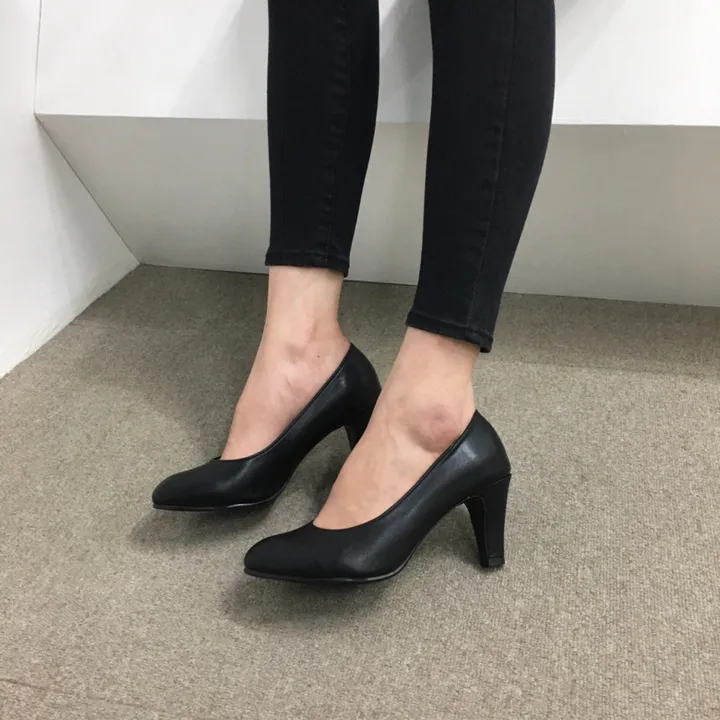 [당일배송/국산수제] 3cm,5cm,7cm 발편한 둥근코 베이직 펌프스 상세 이미지 31