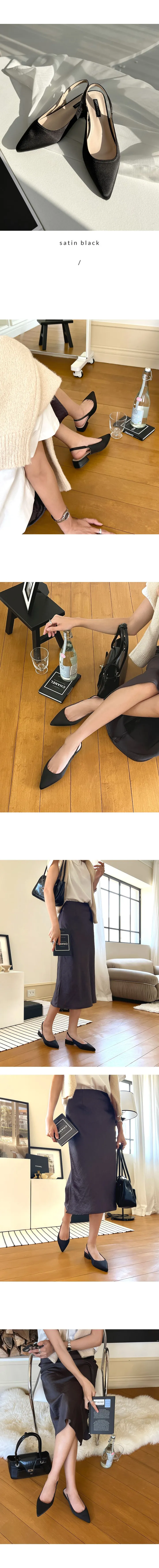 [자체제작/당일발송] 보니 스틸레토 슬링백(3.5cm) 상세 이미지 6