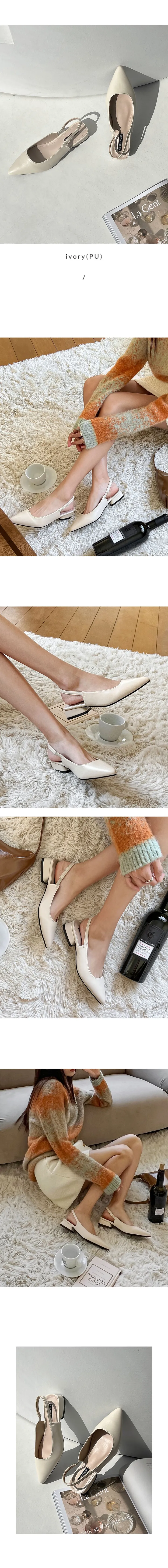 [자체제작/당일발송] 보니 스틸레토 슬링백(3.5cm) 상세 이미지 8