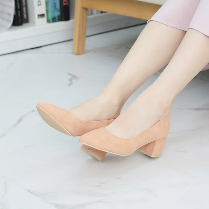 (SALE) 스틸레토 5cm 펌프스 핑크 힐 상세 이미지 4