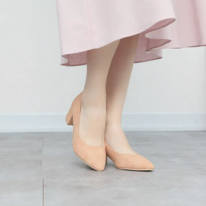 (SALE) 스틸레토 5cm 펌프스 핑크 힐 상세 이미지 9
