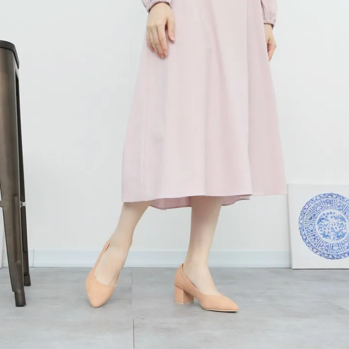 (SALE) 스틸레토 5cm 펌프스 핑크 힐 상세 이미지 8