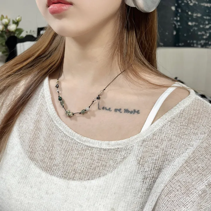 [제작] 그리너리 믹스 원석 목걸이 상세 이미지 6