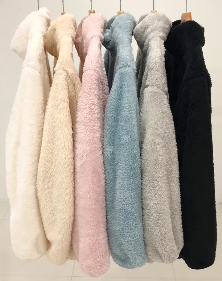 [당일출고]💕깜짝세일💕 도톰 뽀송 양털 루즈핏 후리스집업 2가지 사이즈 남녀공용 6color 상세 이미지 40