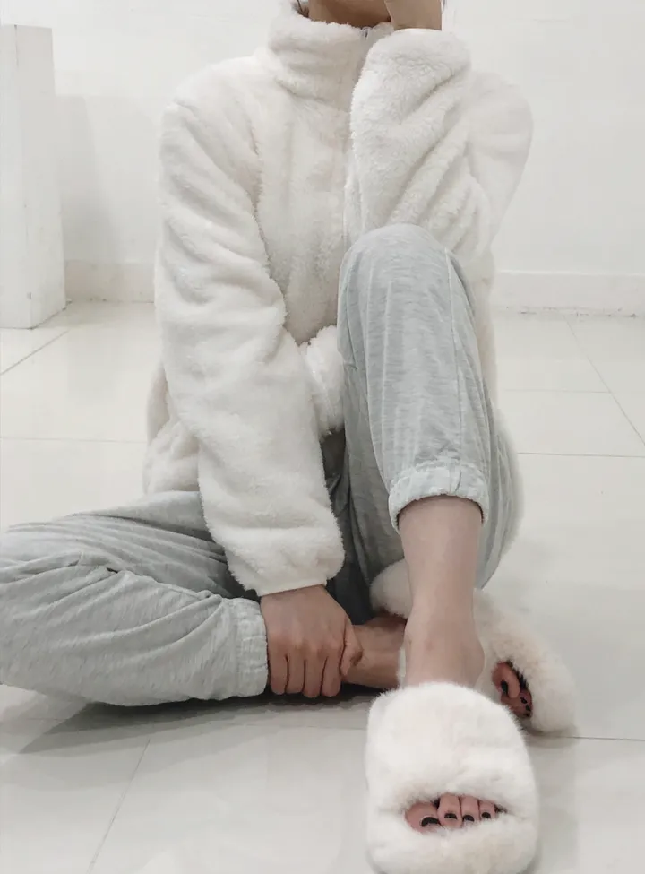 [당일출고]💕깜짝세일💕 도톰 뽀송 양털 루즈핏 후리스집업 2가지 사이즈 남녀공용 6color 상세 이미지 7