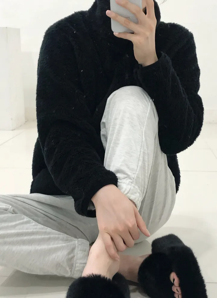 [당일출고]💕깜짝세일💕 도톰 뽀송 양털 루즈핏 후리스집업 2가지 사이즈 남녀공용 6color 상세 이미지 38